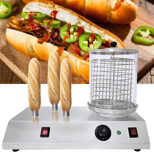 3sticks Riscaldatore, professionale, acciaio inox, funzione riscaldante, per Macchine per Hot Dog