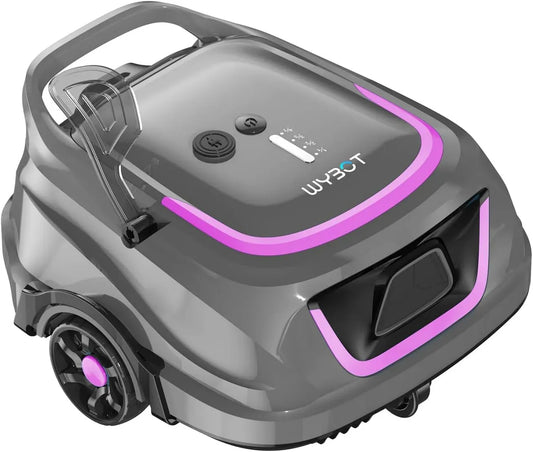 Aspirapolvere, nero, robot pulitore dura 120 minuti, ricarica rapida 2,5 ore, indicatori LED