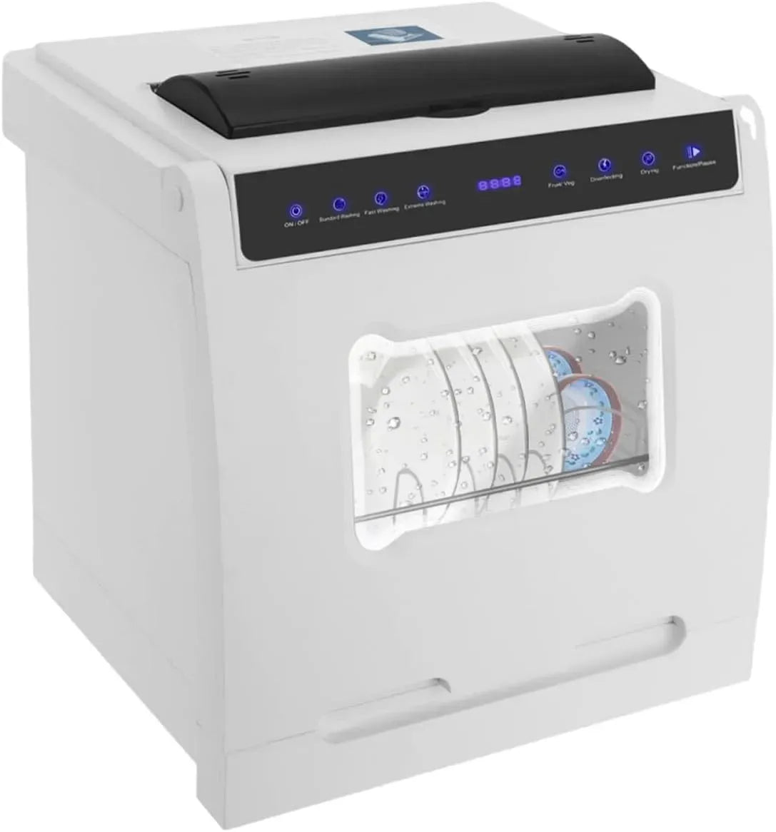 Lavastoviglie, libera installazione, portatile, display LED