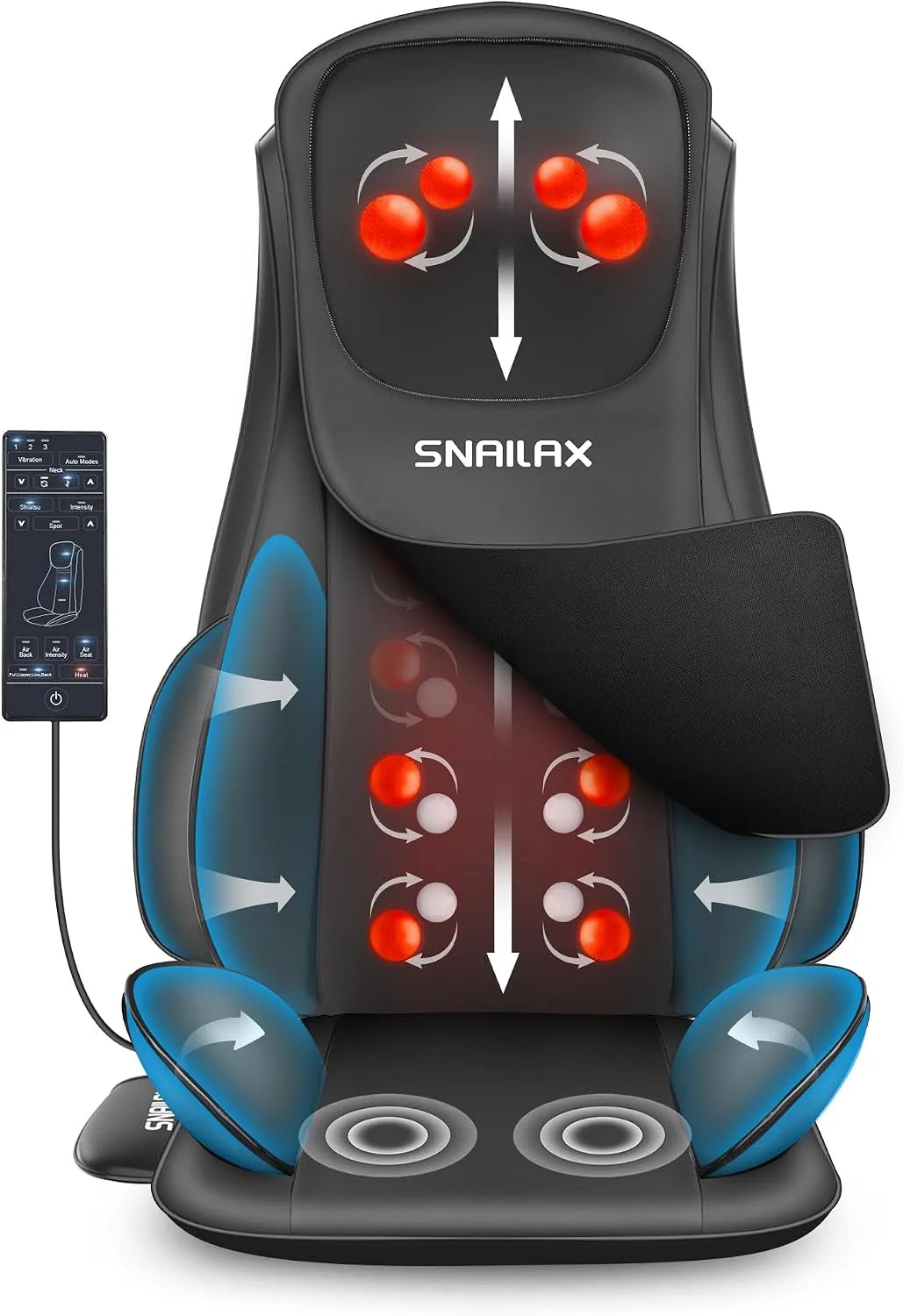 Cuscino, funzione riscaldante, per sedile massaggiante Shiatsu aggiornato con calore