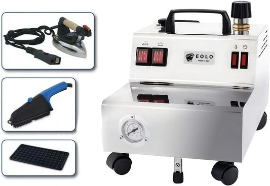 GV05 Generatore, Spazzola, ferro da stiro elettrico, vapore, professionale, acciaio inox, EOLO