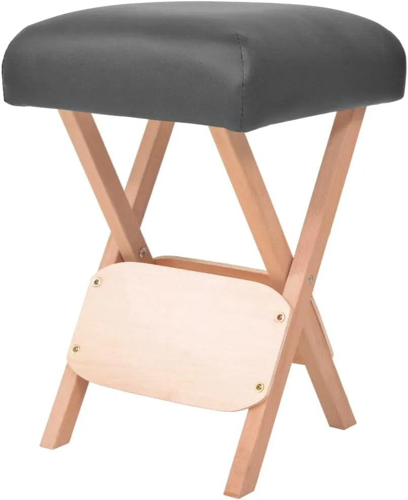 massaggio-110147 Generico Sgabello da Massaggio Spessore Sedile 12 cm e 2 Supporti Nero, Salute e Bellezza, Cura della Persona, Massaggi e Relax