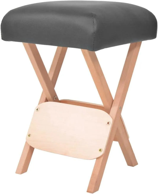 massaggio-110147 Generico Sgabello da Massaggio Spessore Sedile 12 cm e 2 Supporti Nero, Salute e Bellezza, Cura della Persona, Massaggi e Relax