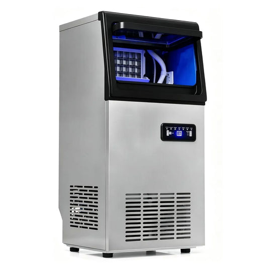 Macchina del ghiaccio, LIFEZEAL 50kg/24h, professionale, Riserva 11 kg