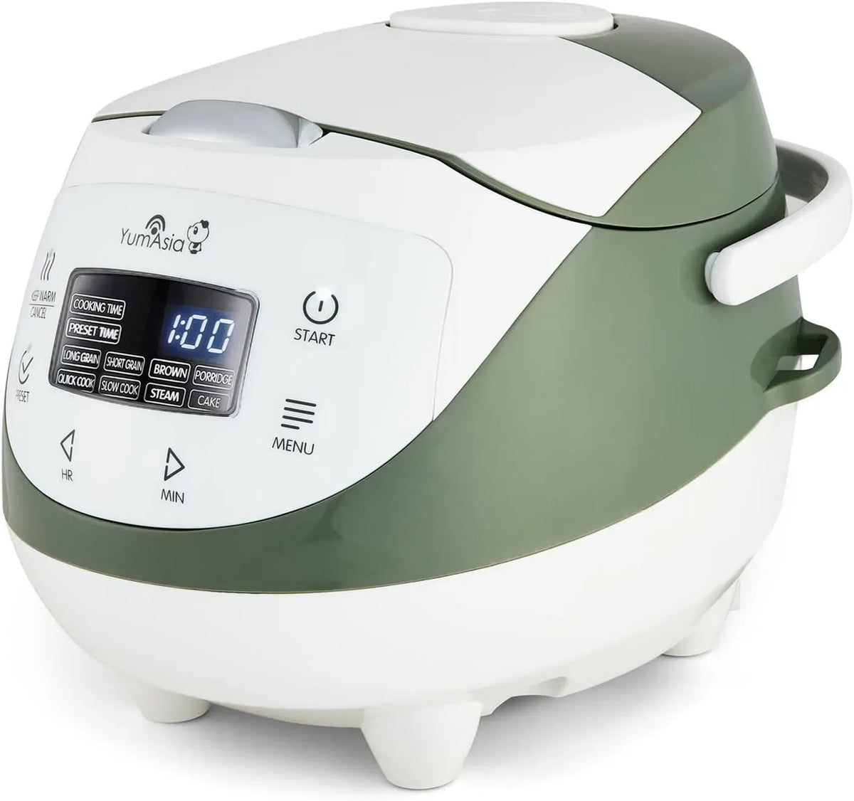 Ninja Multicooker, Cuociriso, pentola elettrica multifunzione, multicooker elettrico, cuociriso elettrico, 0,63 L, 4 programmi, 5 tazze, bianco