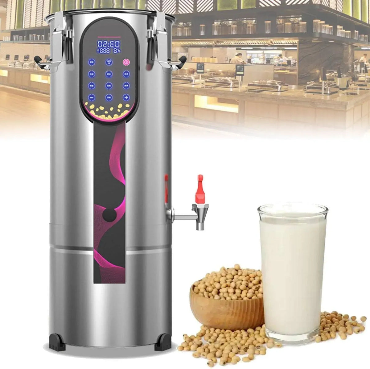 Macchina per Latte, Filtro, 11 L, timer, professionale, rimovibile, per Latte di soia Professionale