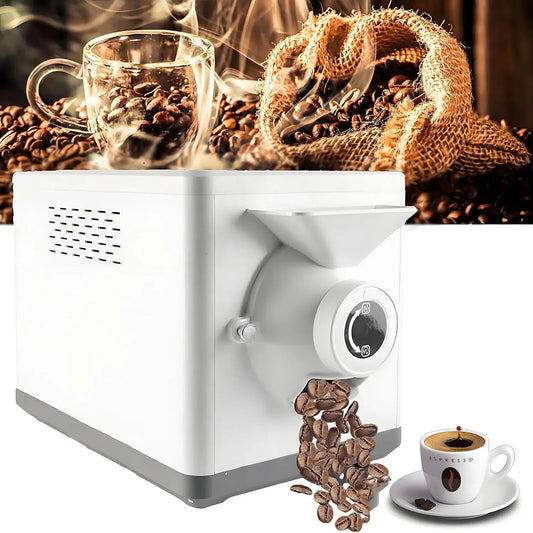 Tostatrice elettrica per Chicchi di caffè, tostatrice per caffè, tostatrice Commerciale da 1500 g, con Tempi e Temperature Regolabili, Adatta per