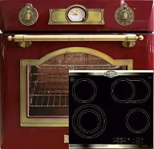 Piano cottura in vetroceramica, 60 cm, 67 L, da incasso, Set Kaiser Empire Forno da incasso