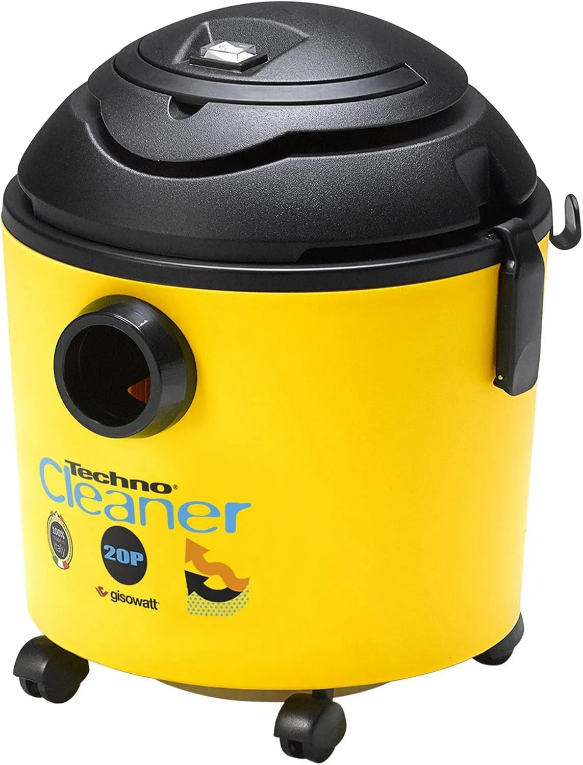 20P TechnoCleaner, Aspiraliquidi, per Aspiratore Aspira-Tutto Compatto Professionale con Rotelle, 1200W, 20 Litri, Aspira Solidi e Pulisce Stufa